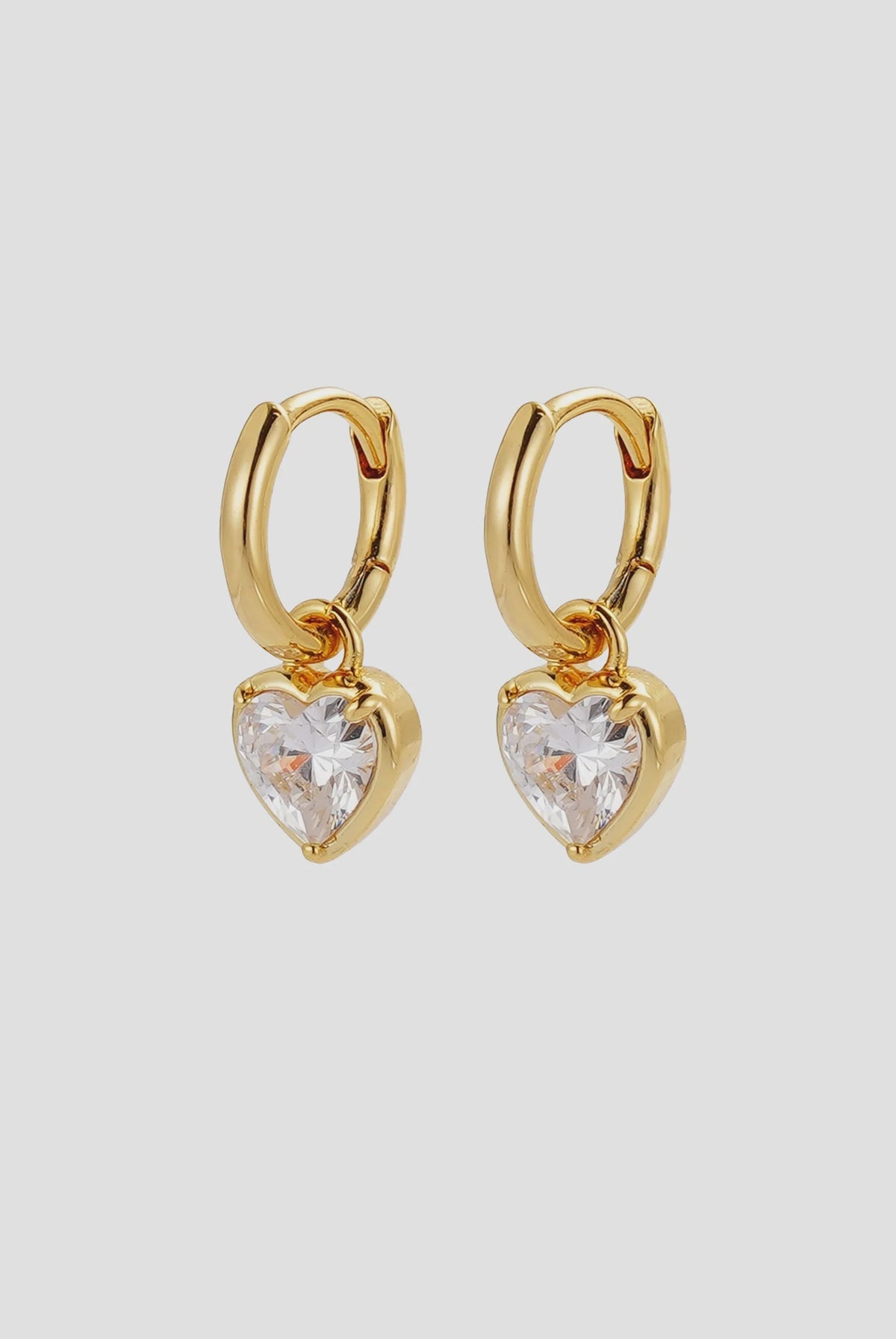 ZAFINO Amor Earring Gold heart-shaped earrings 7844