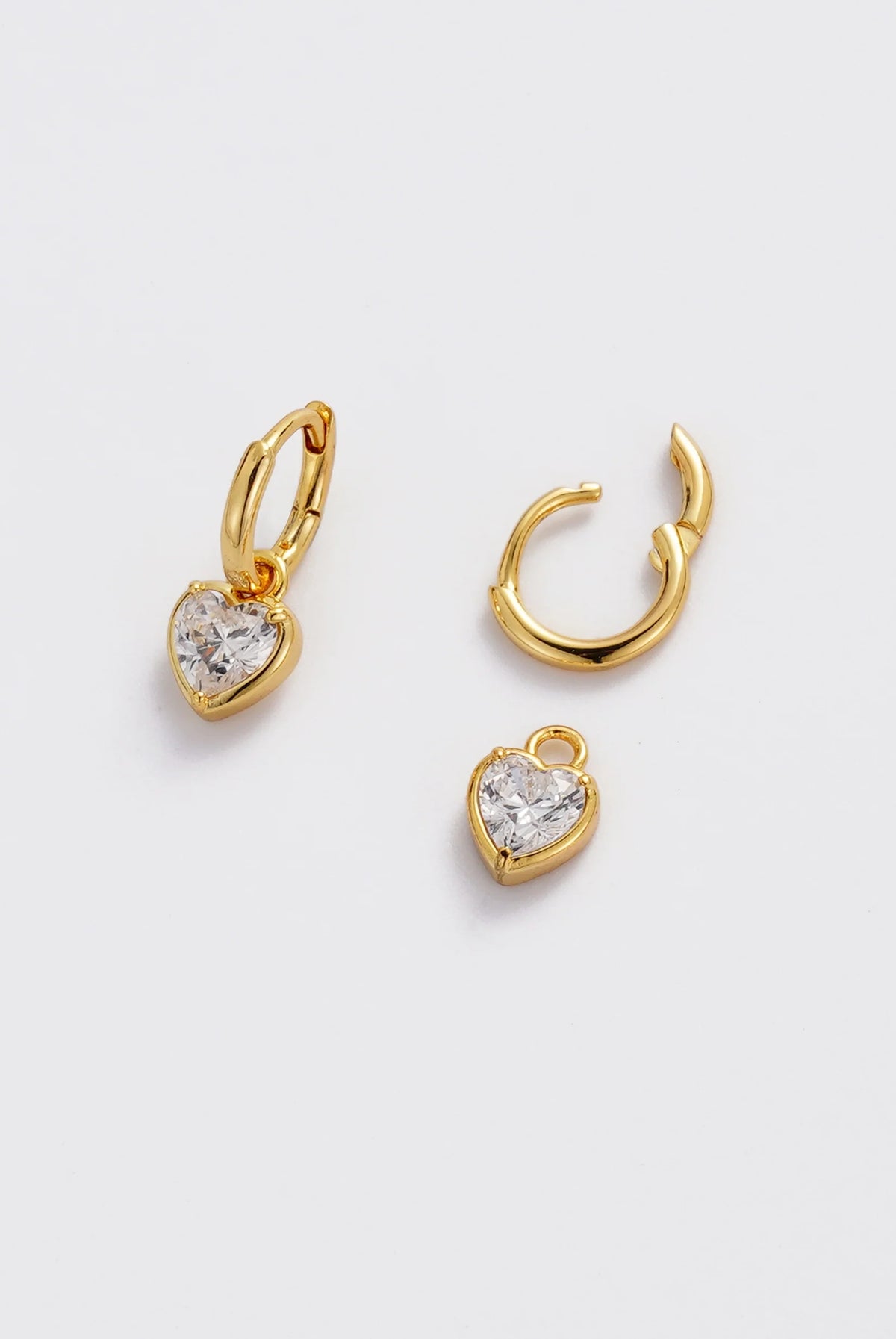 ZAFINO Amor Earring Gold heart-shaped earrings 7844