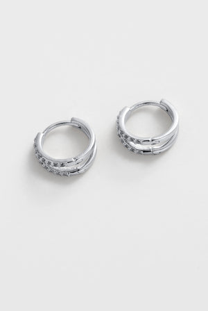 ZAFINO 7856 Celia Huggie - Silver