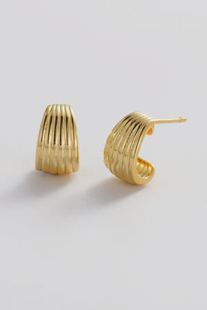 ZAFINO Sasha Hoop - Small - Gold