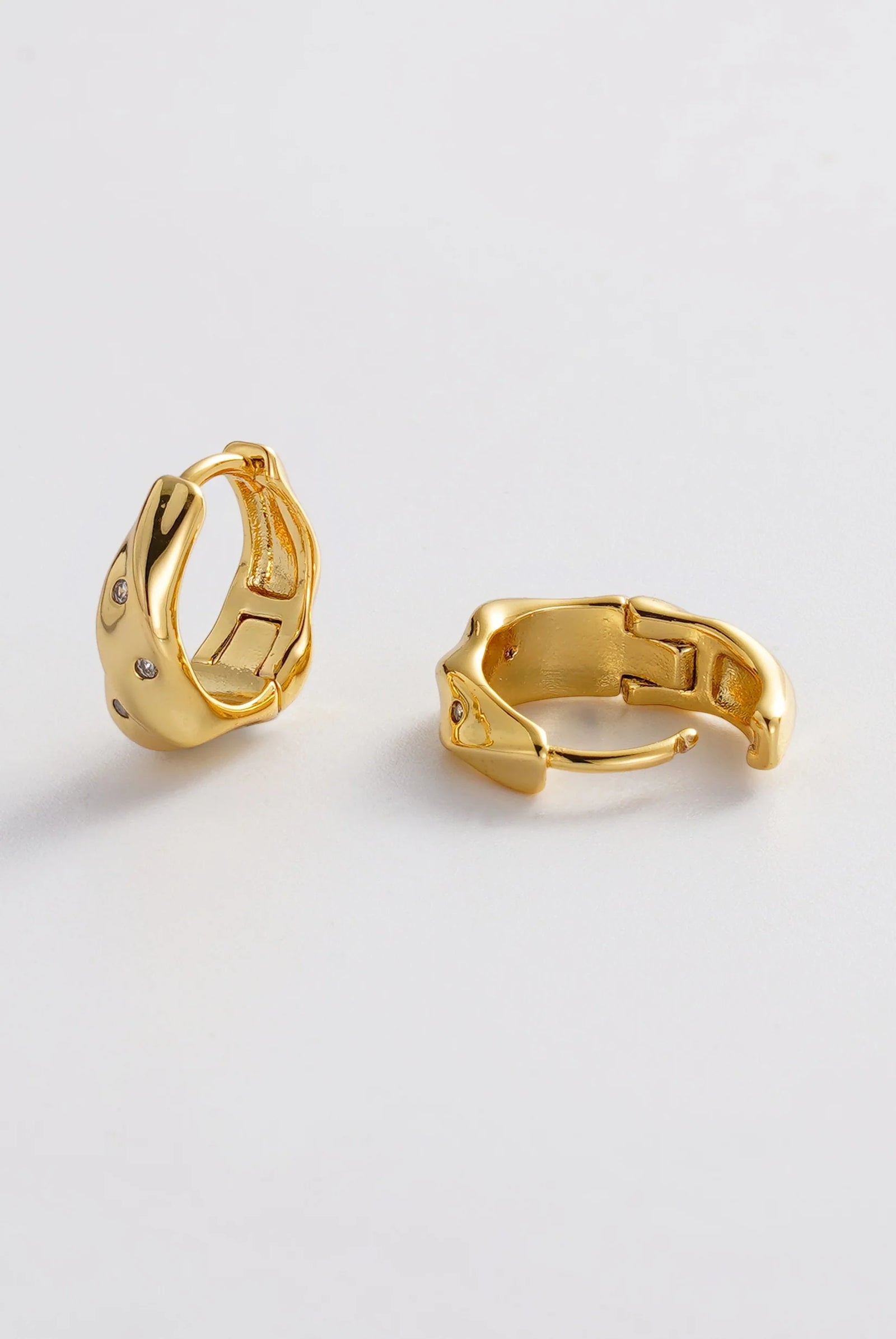 Zafino June Gold hoop earrings 7859