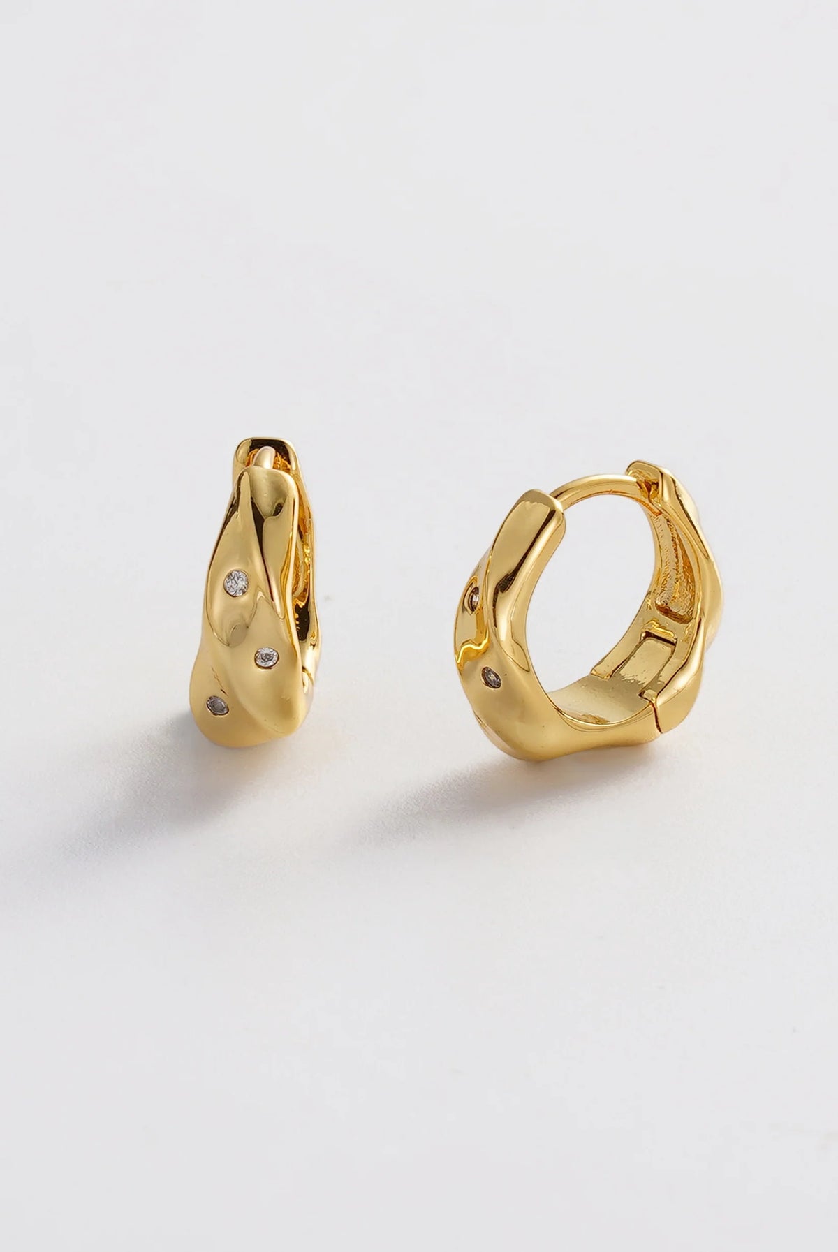 Zafino June Gold hoop earrings 7859