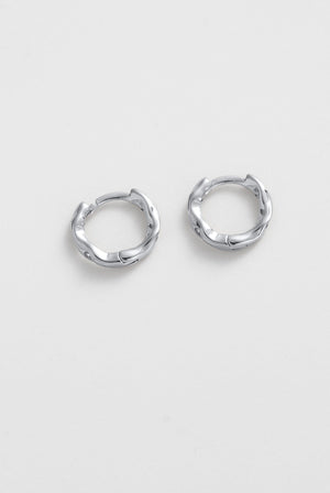 June Huggie - Silver