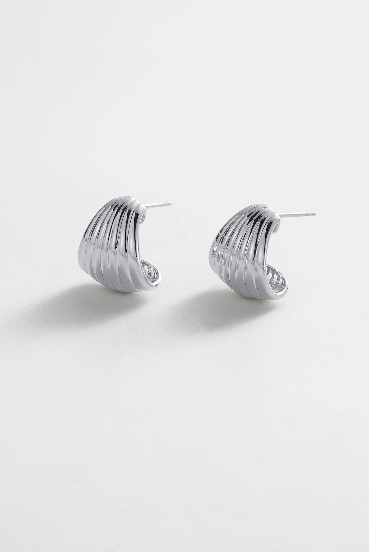 ZAFINO Sasha Hoop - Medium silver hoop earrings 7874