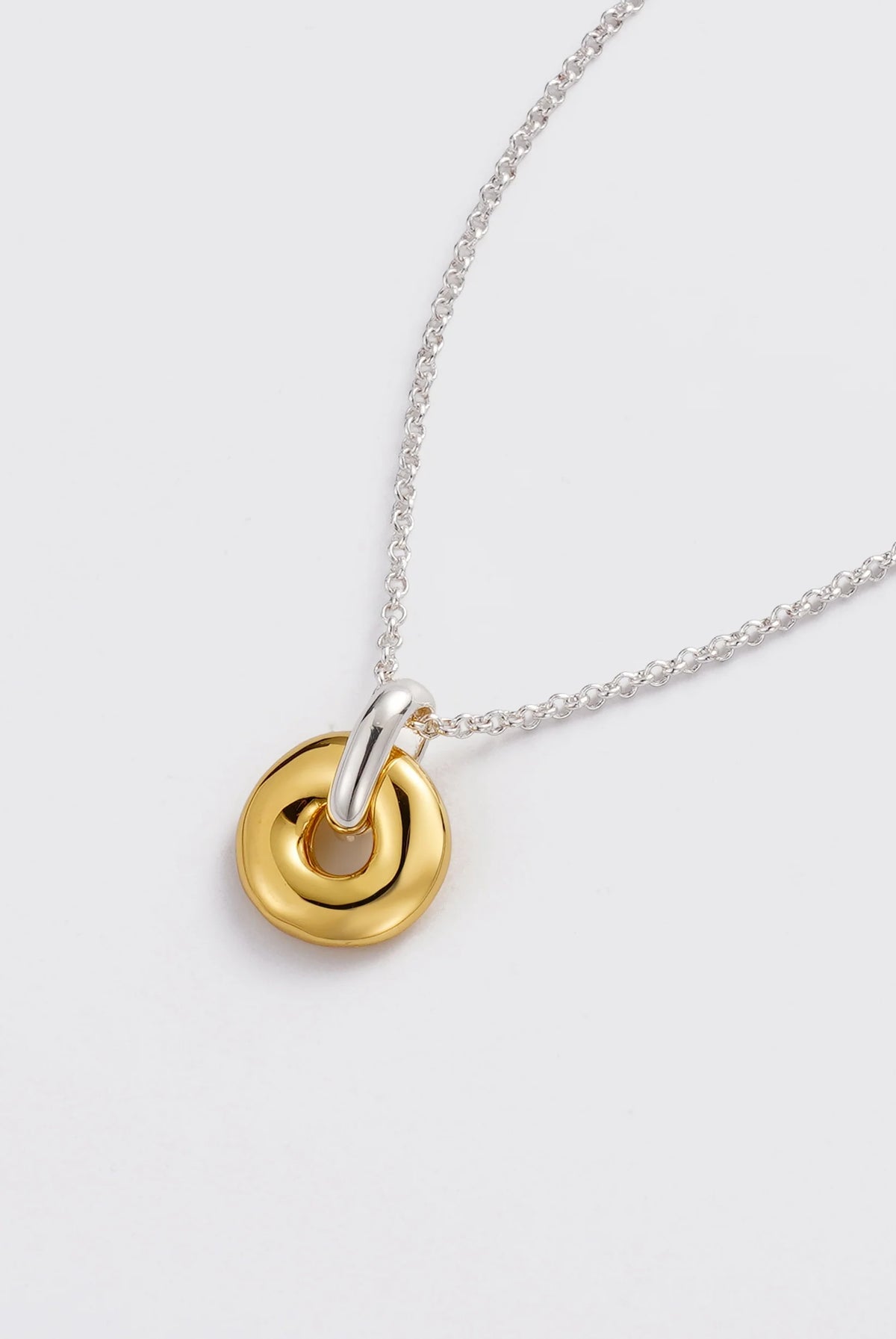 ZAFINO Astrid Necklace - Gold / Silver 7877 Necklace with a gold and silver pendant