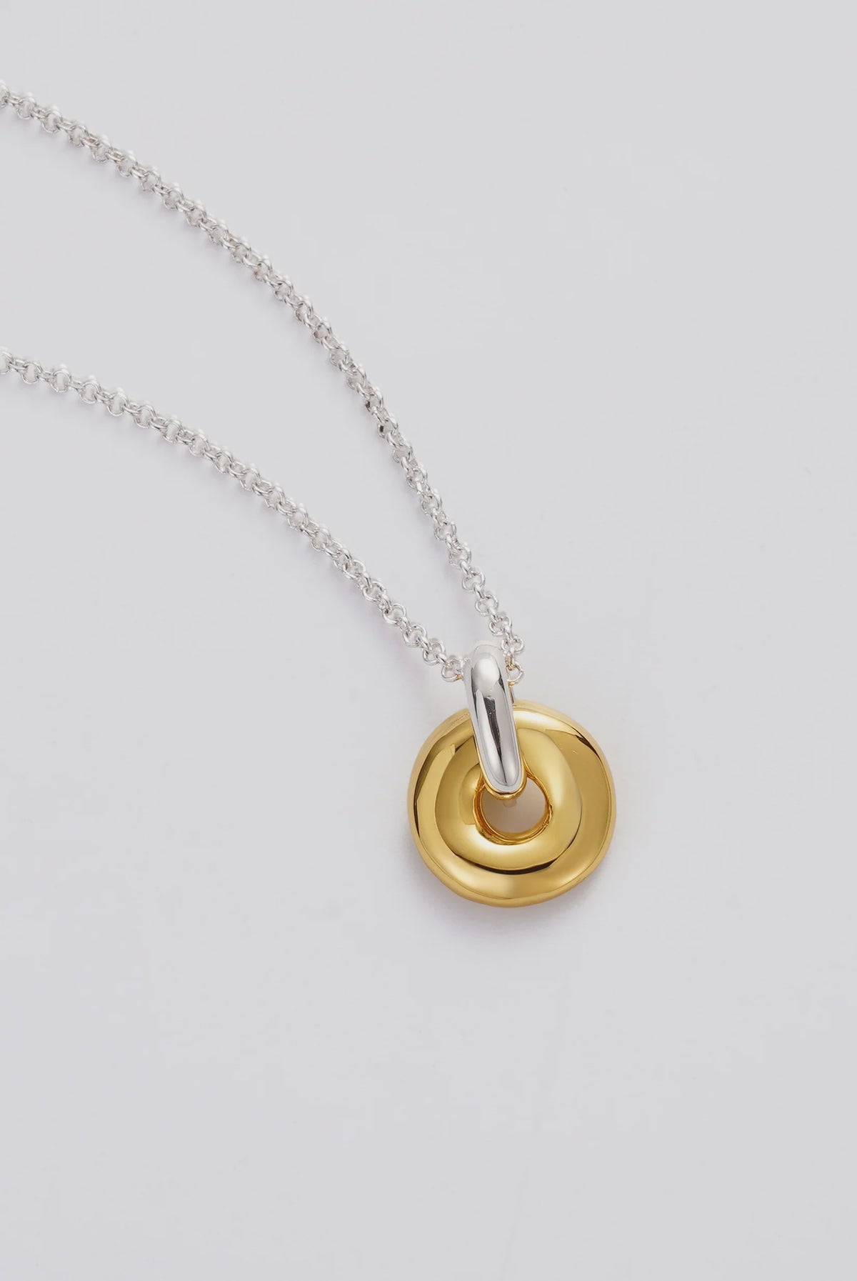 ZAFINO Astrid Necklace - Gold / Silver 7877 Necklace with a gold and silver pendant