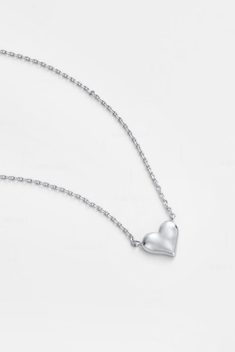 ZAFINO 7879 Audrey Mini Necklace Silver necklace with a heart pendant