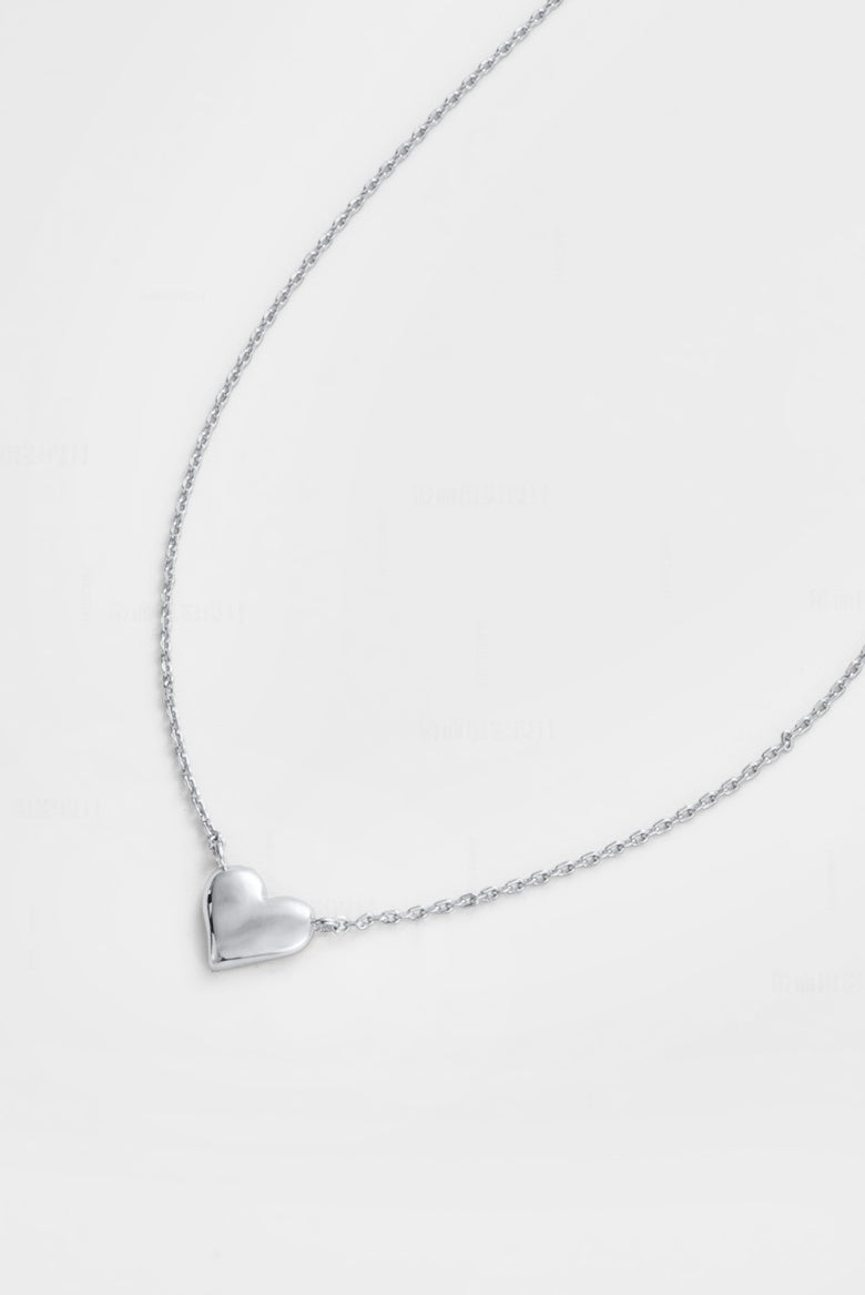 ZAFINO 7879 Audrey Mini Necklace Silver necklace with a heart pendant