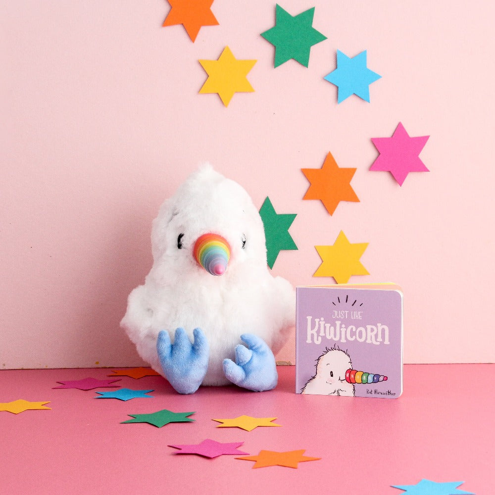 ILLUSTRATED PUBLISHING KIWICORN PLUSH TOY + JUST LIKE KIWICORN