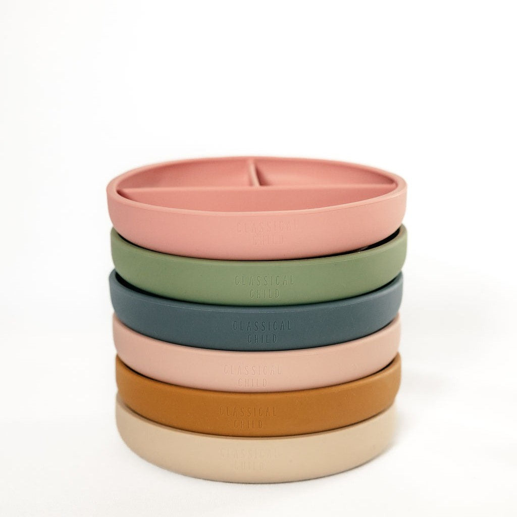 Classical Child Silicone Plate - Ochre
