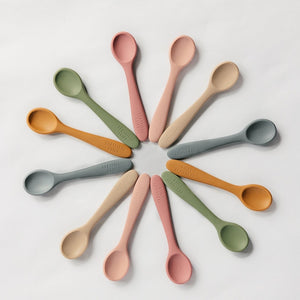 Classical Child Silicone Spoon - Ochre 2 Pack