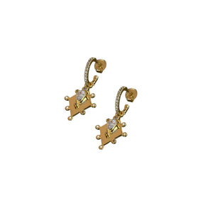 Lindi Kingi Into the Light - Goddess Earrings - Gold