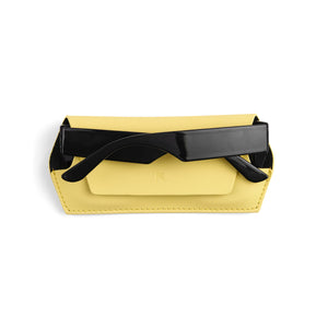 Fox & Leo Glasses Case - Yellow Leather