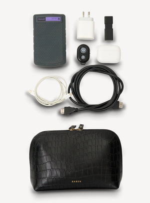 SABEN Tate Tech Pouch - Black Croc