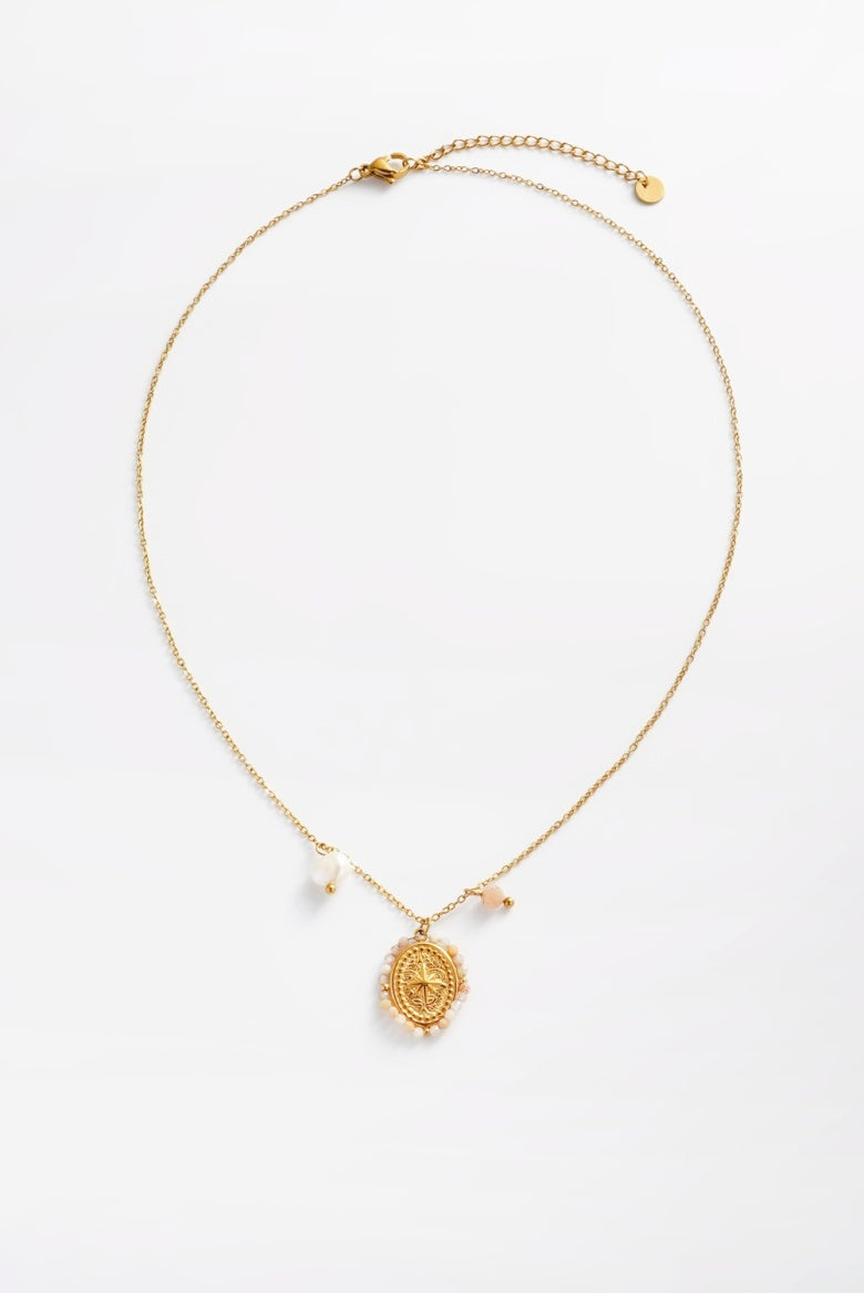 ZAFINO 8084 Olivia Necklace - Rouge Gold necklace with a pendant