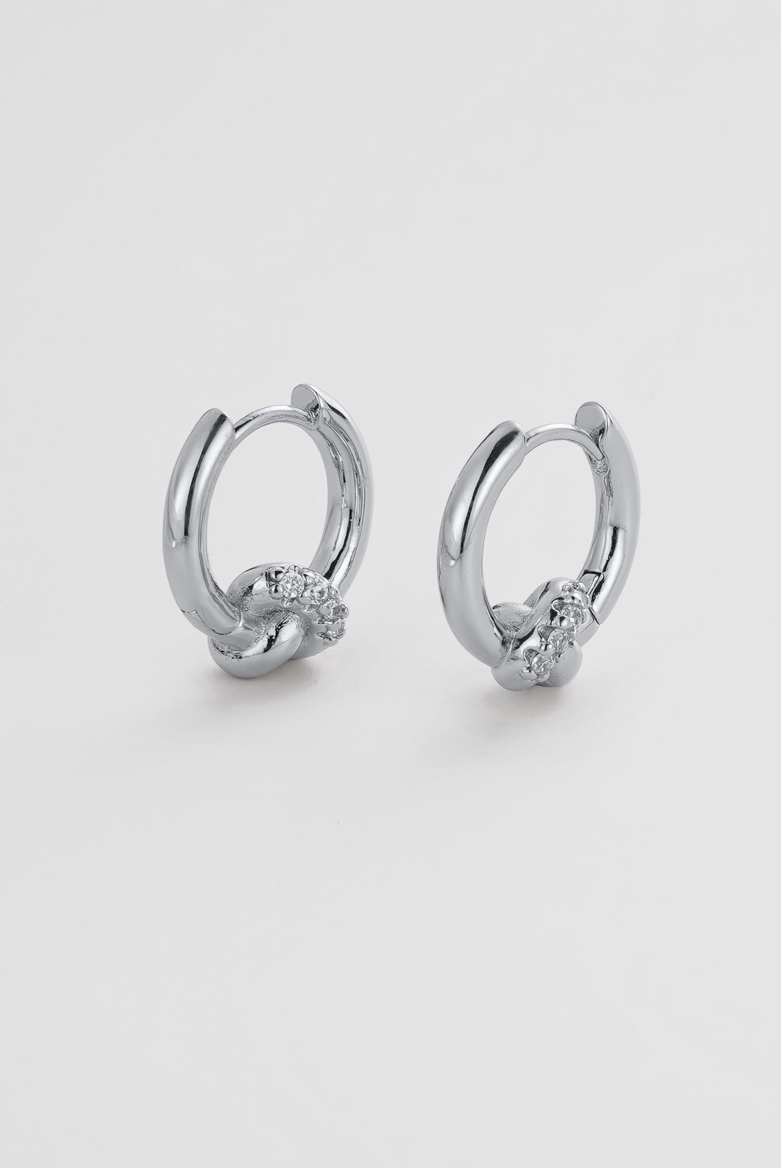 Elle Hoop Silver