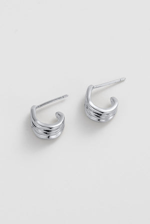 ZAFINO 8143 Lexi Hoop - Small - Silver