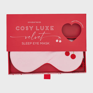 Annabel Trends Velvet Eye Mask - Cosy Luxe - Cherry
