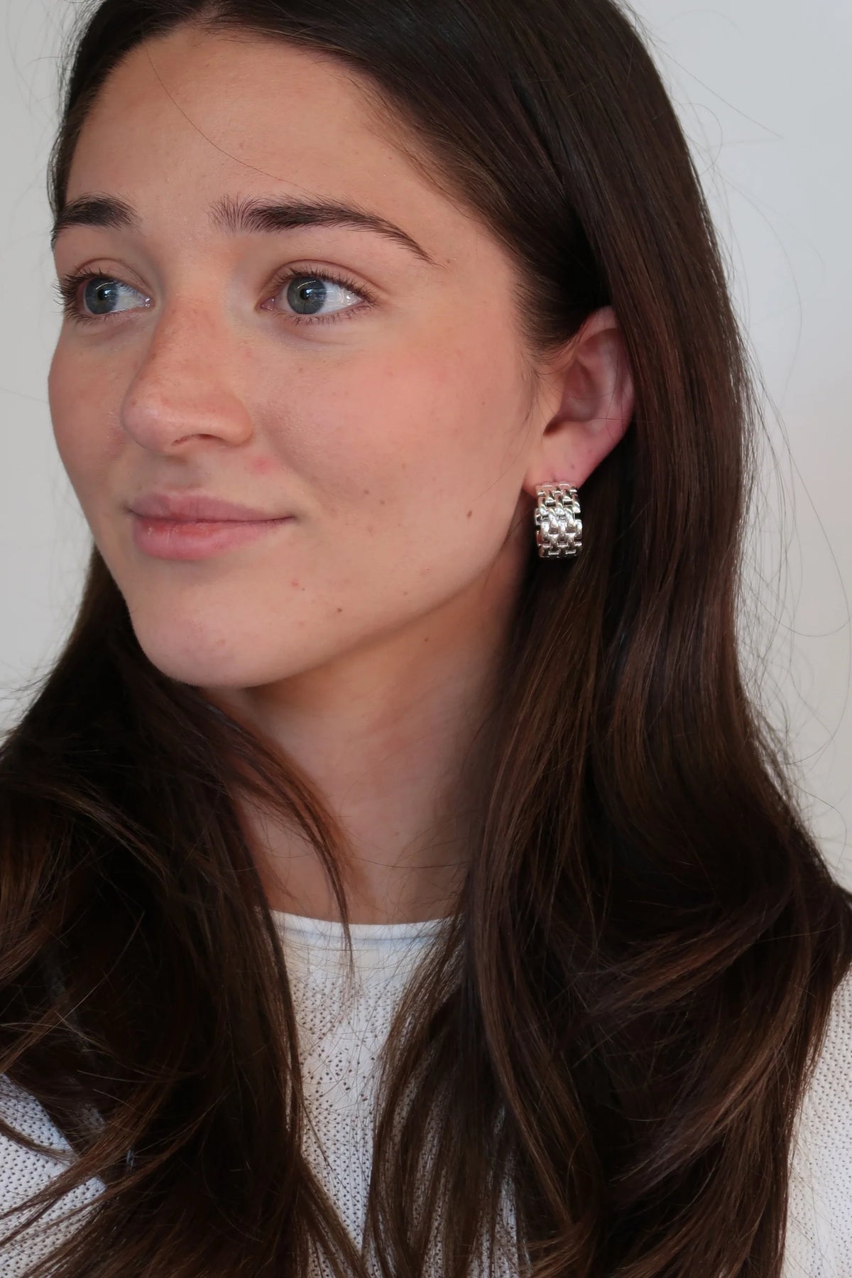 Zafino Rosie Hoops Essential Earrings Silver