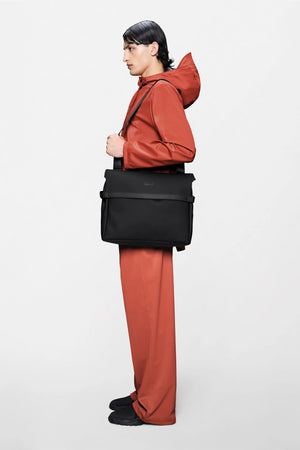 RAINS OTG Messenger Bag - Black