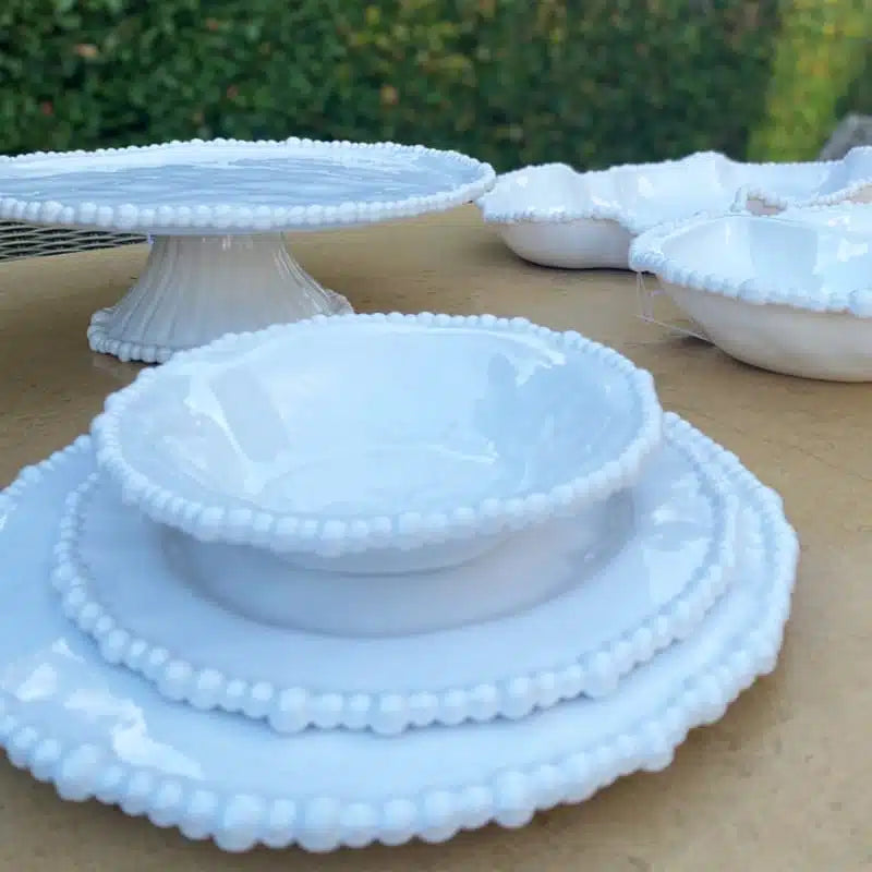 Le Forge Melamine Pearl Side Plate White