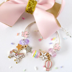 Lauren Hinkley Unicorn Carousel Charm Bracelet Charm bracelet with colorful charms