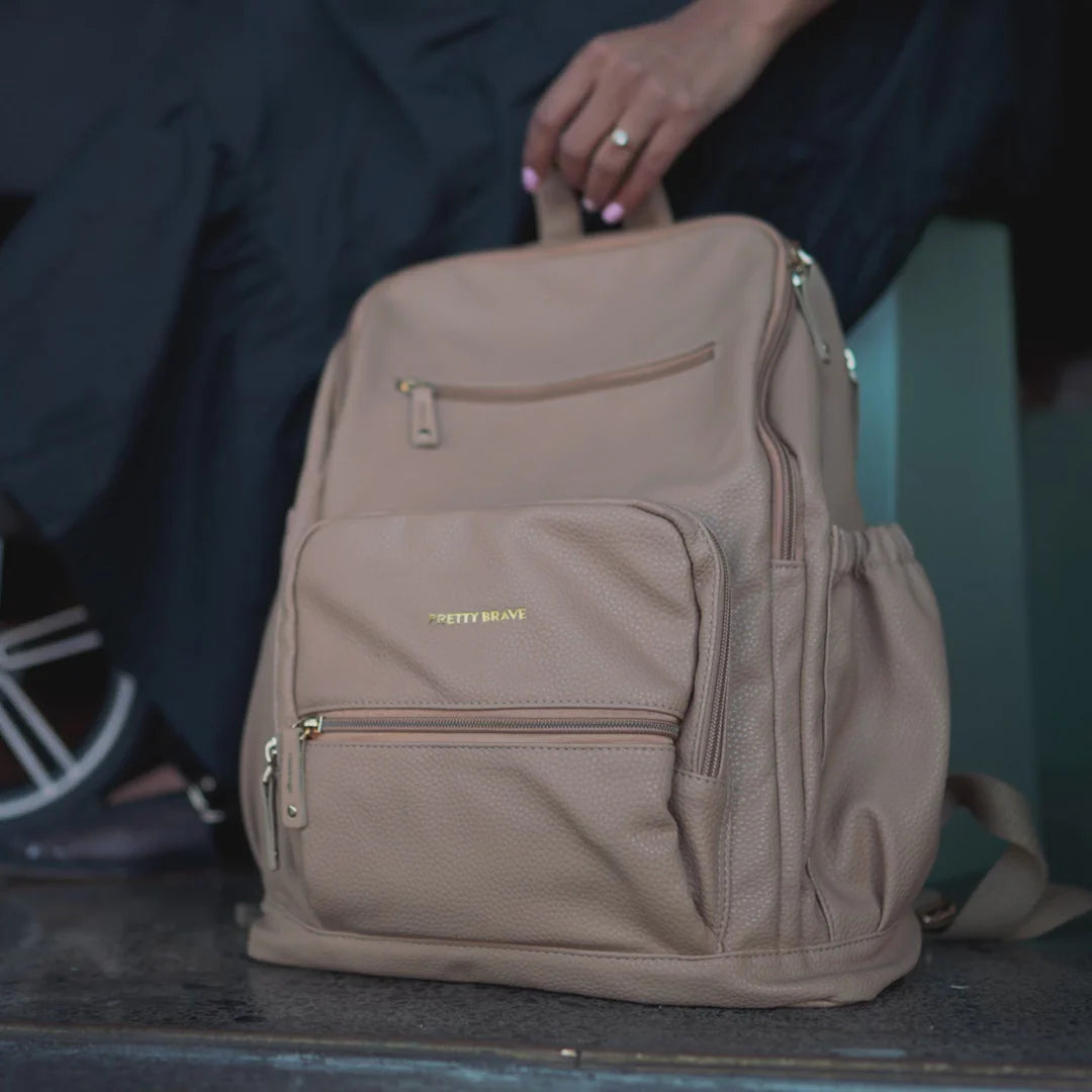 Pretty Brave Chloe Backpack Natural Pebble