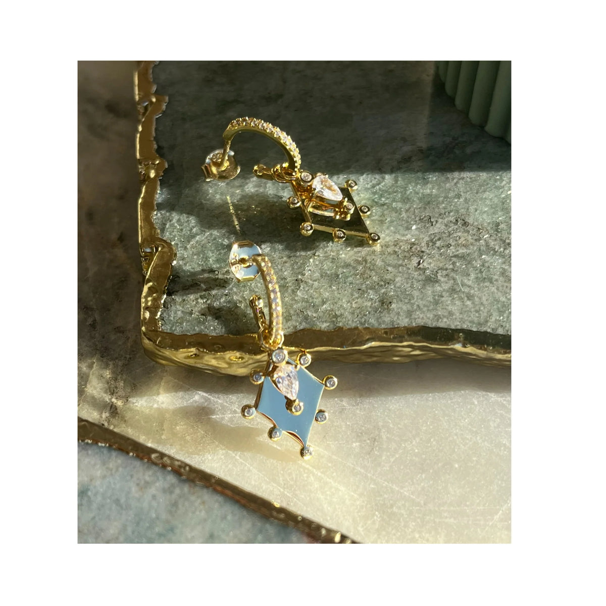 Lindi Kingi Into the Light - Goddess Earrings - Gold
