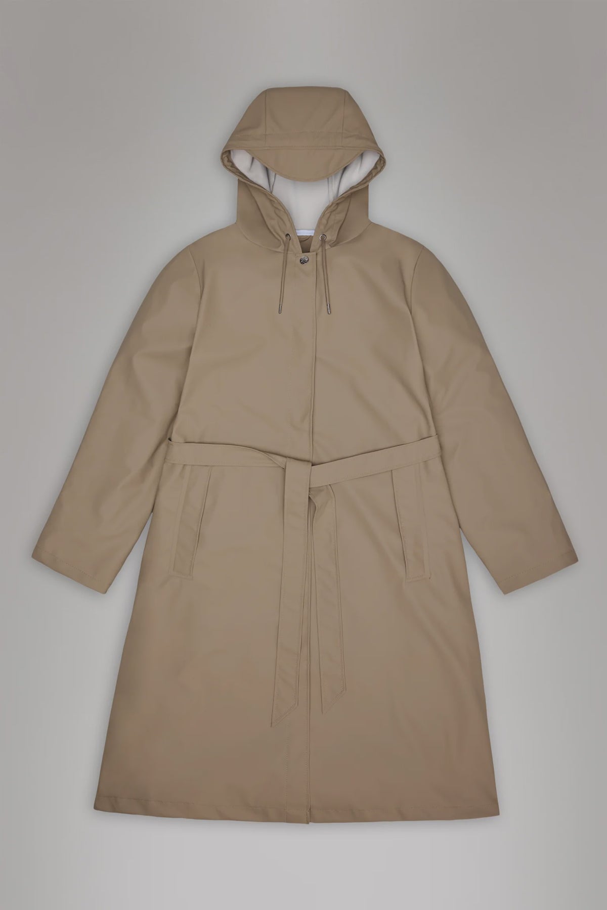 Rains Waterproof Coat A-Line Longer W Jacket W3 - Beige