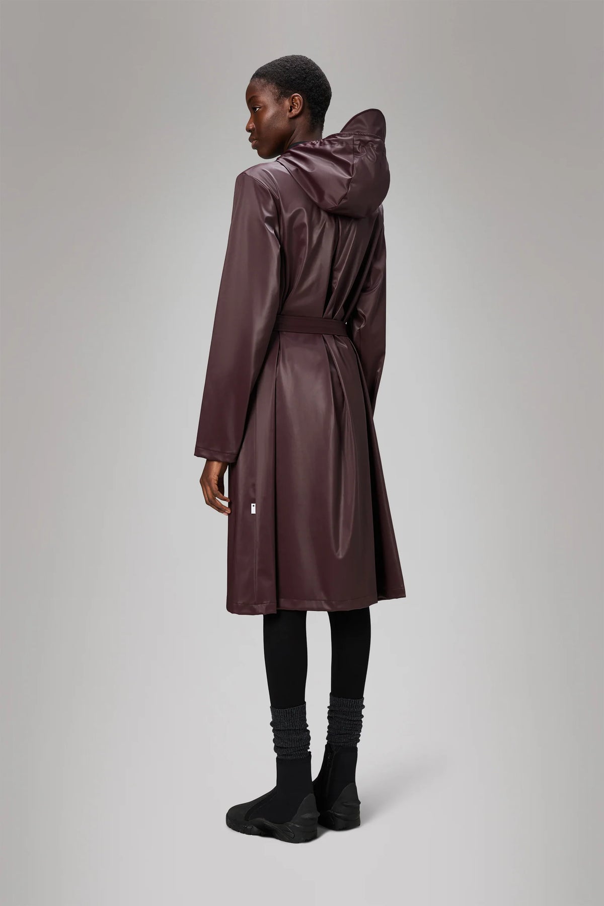 Rains Waterproof Coat A-Line Longer W Jacket W3 - Depth