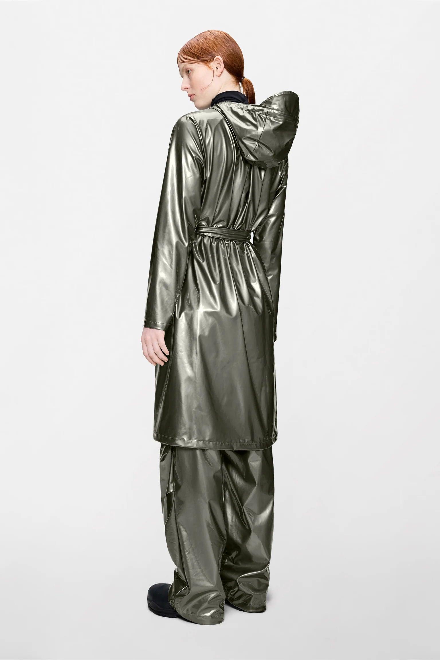 RAINS A-Line Longer W Jacket W3 - Raven