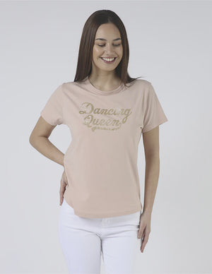 Stella Gemma Ace Tee Rose Dancing Queen Pink T-shirt