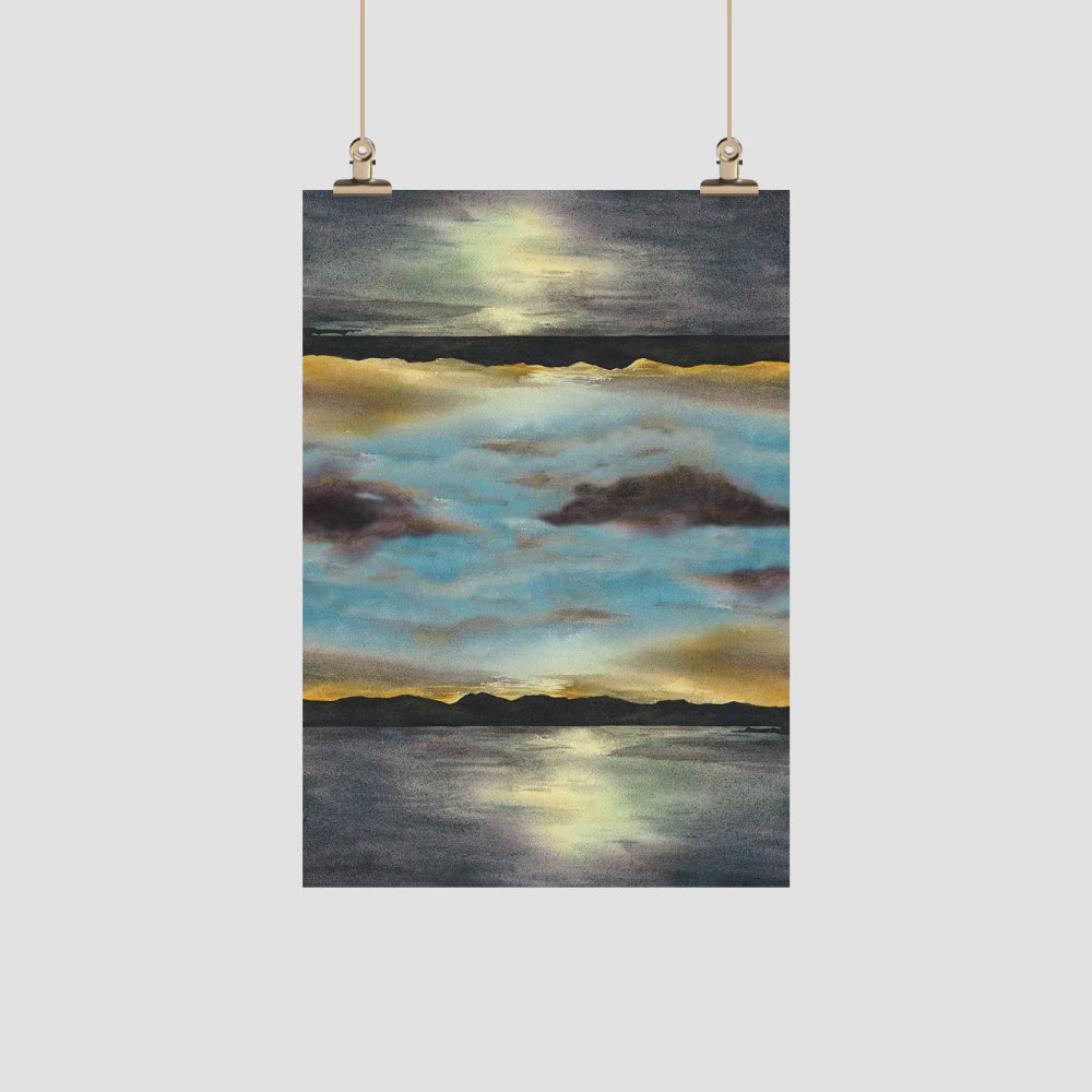 ALI DAVIES TEA TOWEL - COOK STRAIGHT/TE MOANA-O-RUAKAWA
