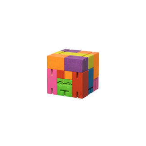 AREWARE Cubebot Micro Multi Colorful toy robot made of interlocking blocks