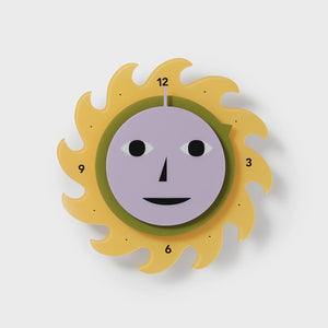 AREAWARE Dusen Dusen Everybody Clock Yellow