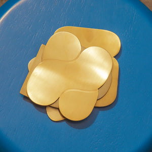 Areaware Together Coasters brass