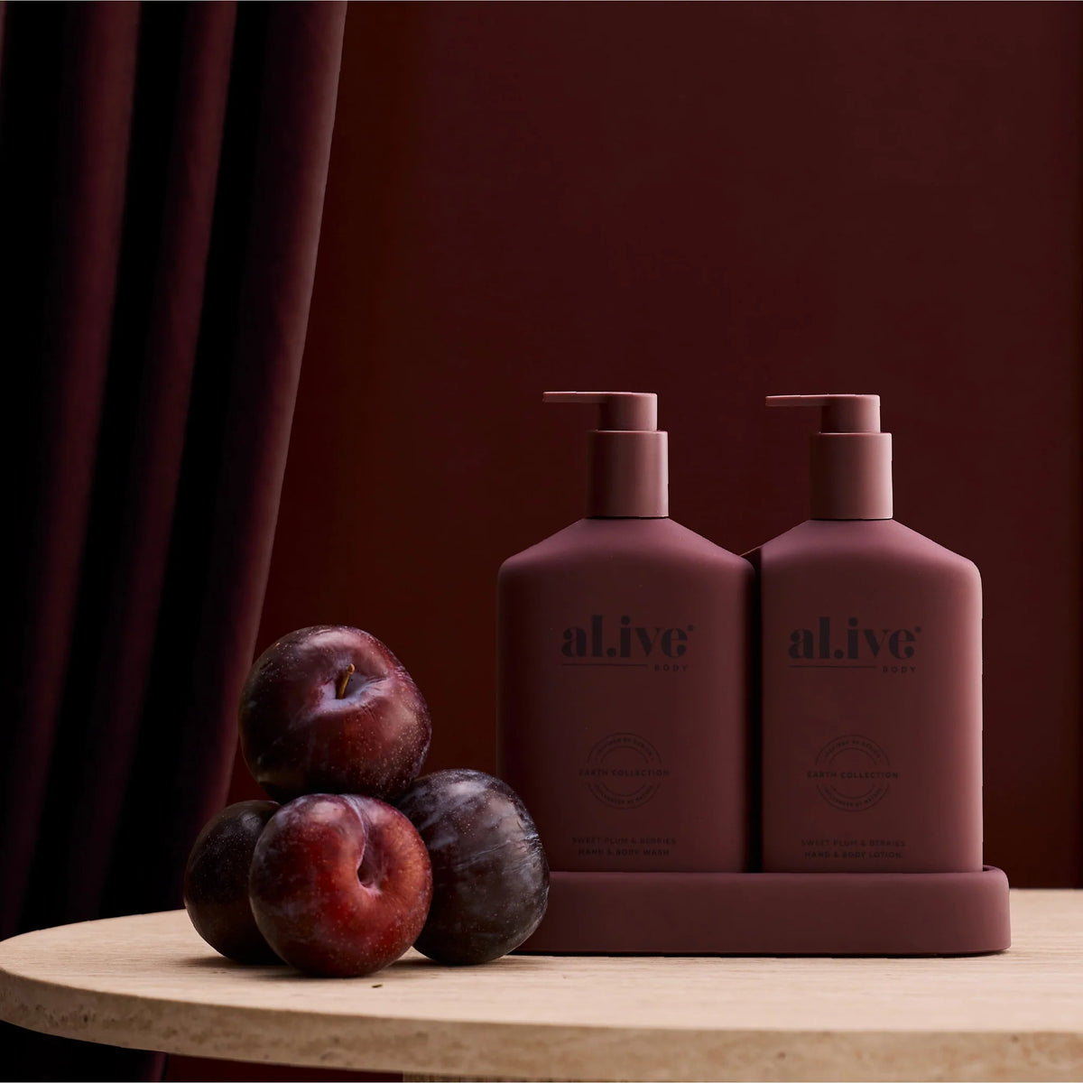 al.ive body Transformative Wash & Lotion Duo SWEET PLUM & BERRIES