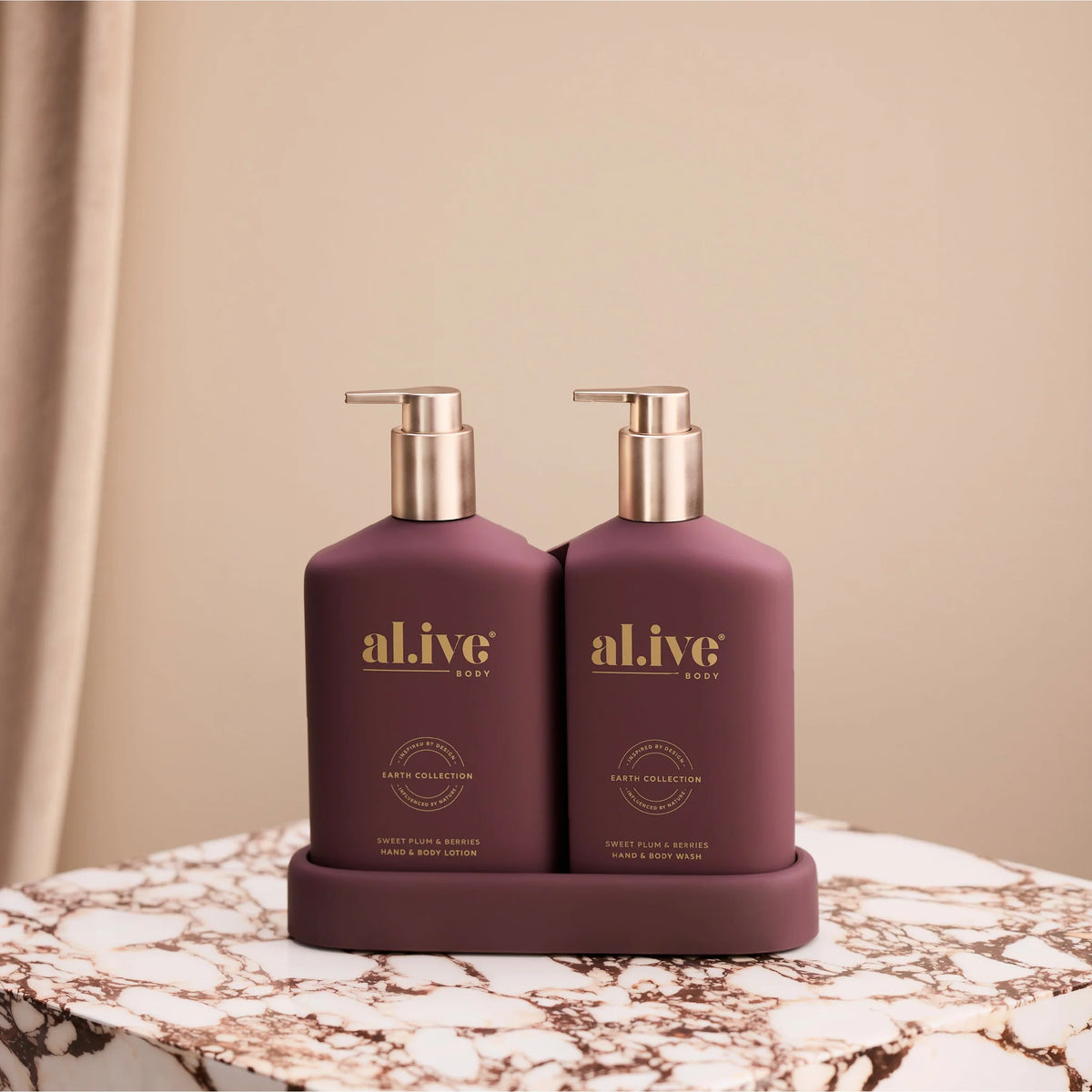 al.ive body Transformative Wash & Lotion Duo SWEET PLUM & BERRIES