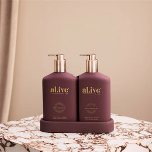 al.ive body Transformative Wash & Lotion Duo SWEET PLUM & BERRIES