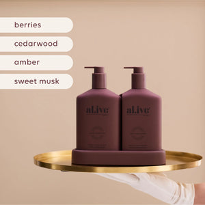 al.ive body Transformative Wash & Lotion Duo SWEET PLUM & BERRIES