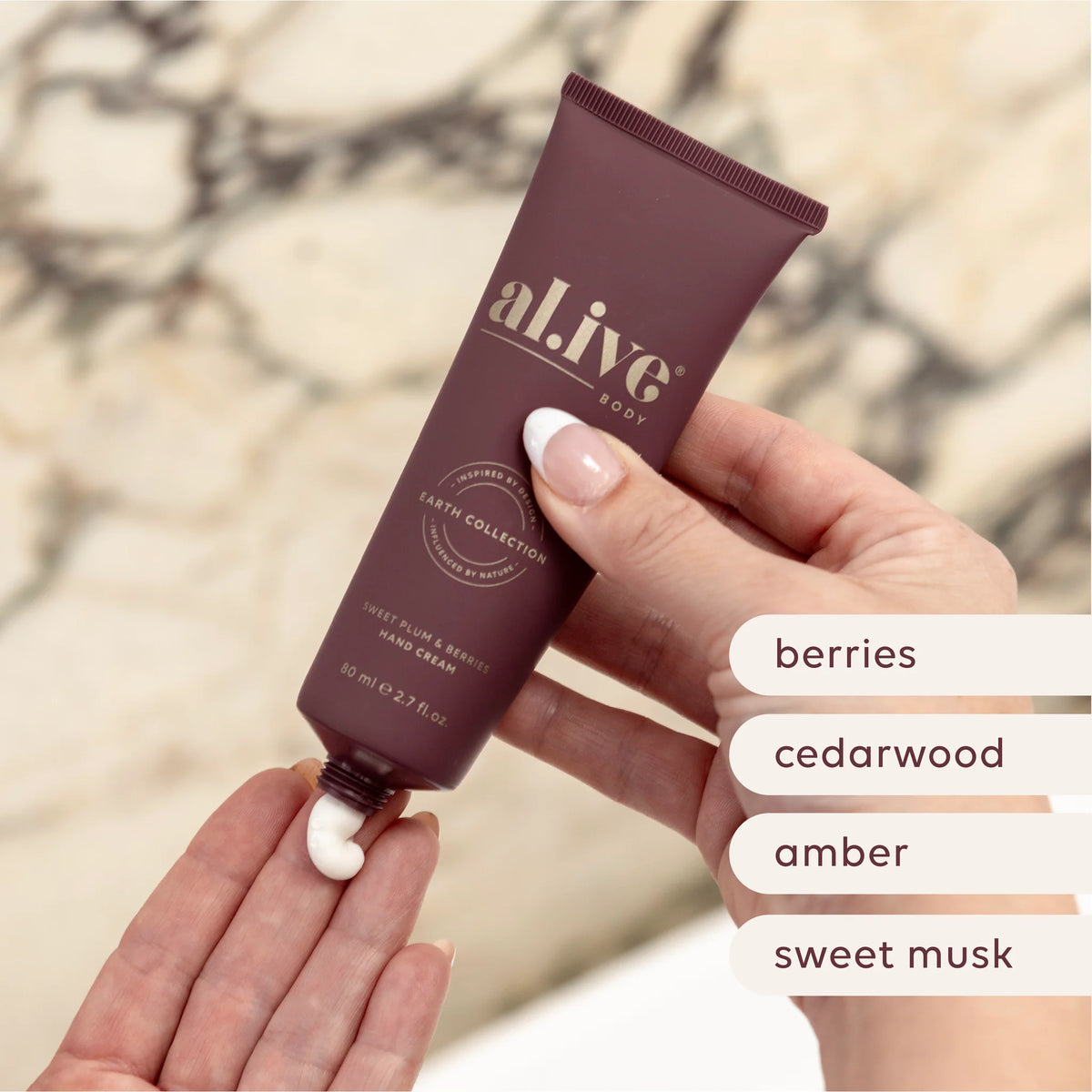 al.ive Hand Cream Cracker SWEET PLUM & BERRIES