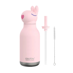 ASOBU Bestie Kids Water Bottle 460ml Bunny Pink