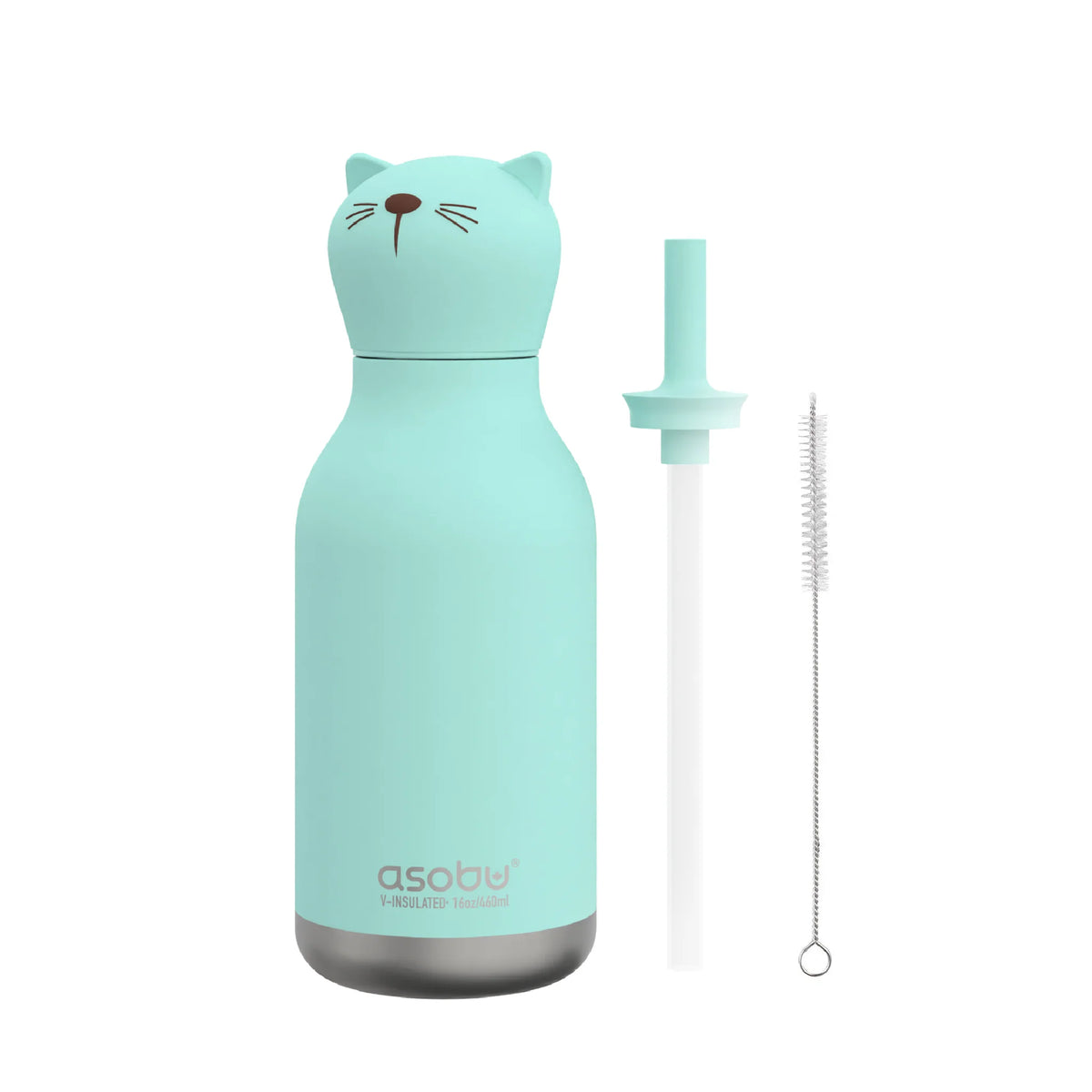 ASOBU Bestie Kids Water Bottle 460ml Cat