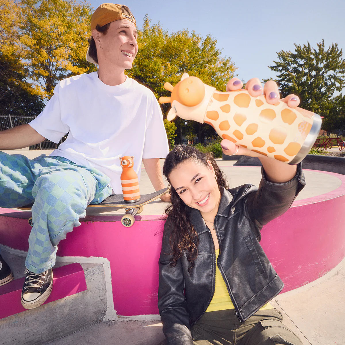 ASOBU Bestie Bottle 460ml Giraffe