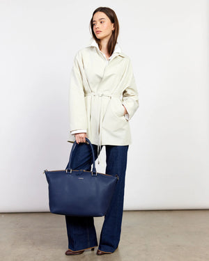 Saben Milan Carry-All Ink Blue Leather bag