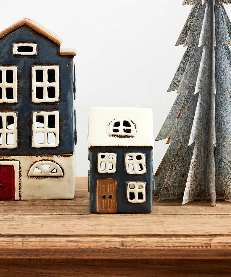 French Country Collections Tealight House - Alsace Tea Light House Navy