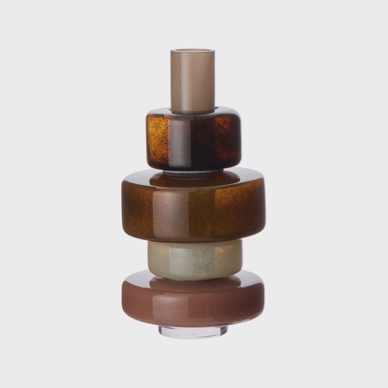 Amalfi Tutti Glass Vase Tonal Earth