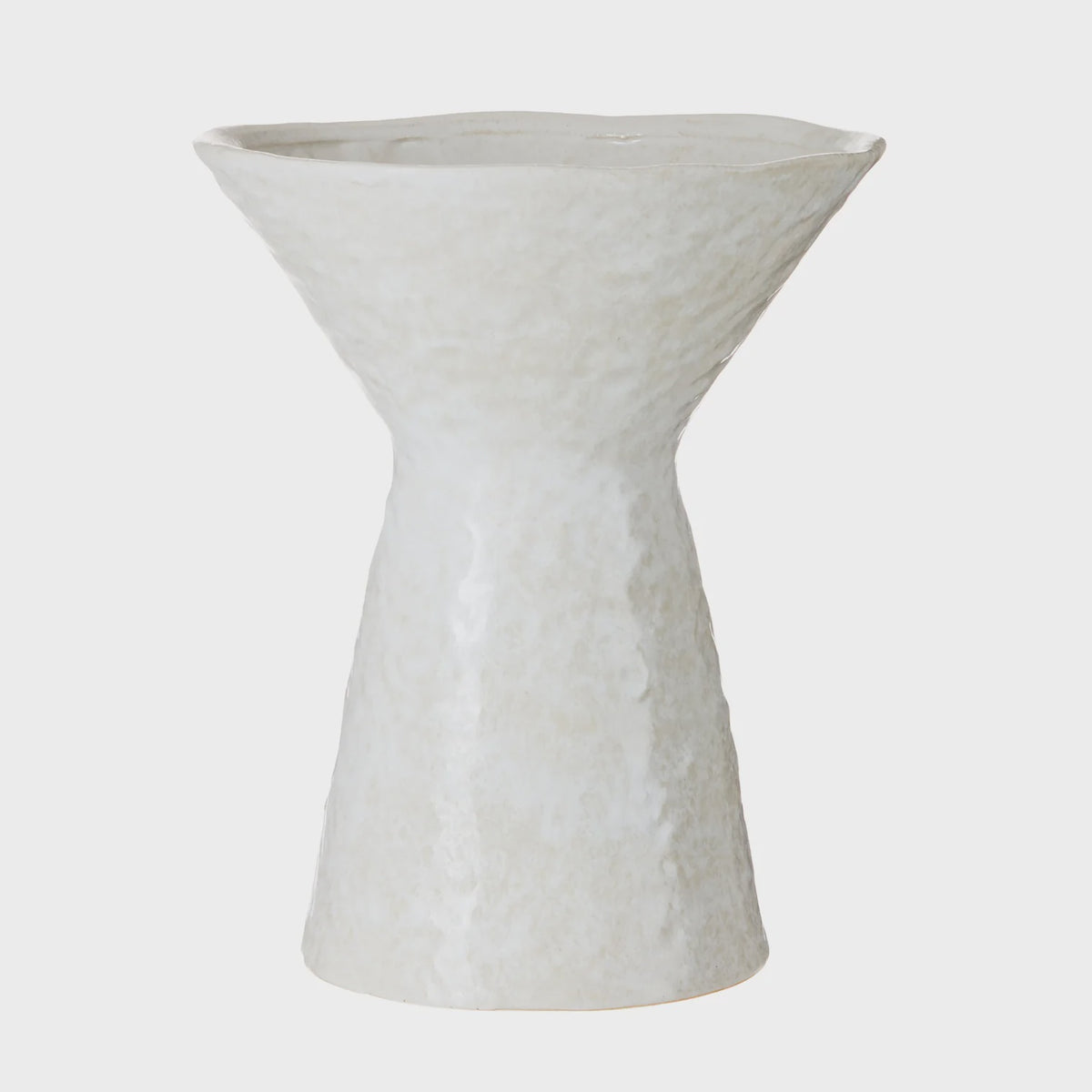 Amalfi Vance Vessel White textured vase