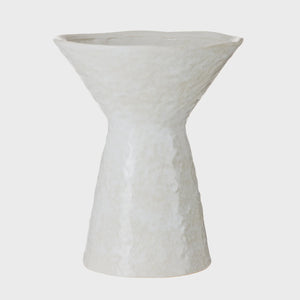 Amalfi Vance Vessel White textured vase