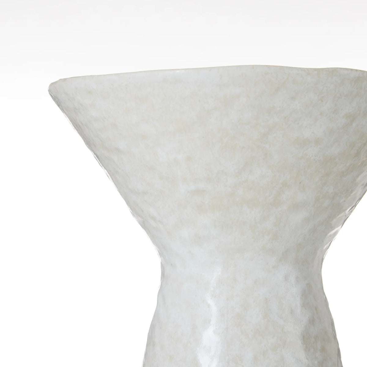 Amalfi Vance Vessel White textured vase